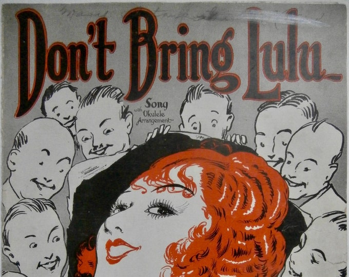 Don't Bring Lulu   1925      Billy Rose  Lew Brown    Sheet Music