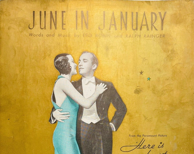 June In January   1936   Movie Actors -    Bing Crosby, Kitty Carlisle In Here Is My Heart   Leo Robin  Ralph Rainger    Sheet Music