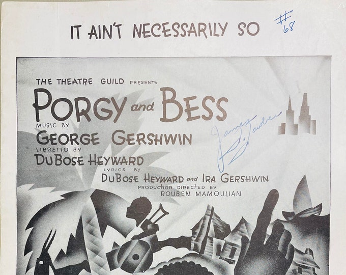 It Ain't Necessarily So   1935   Stage Production -    Porgy And Bess   George Gershwin  DuBose Heyward    Sheet Music