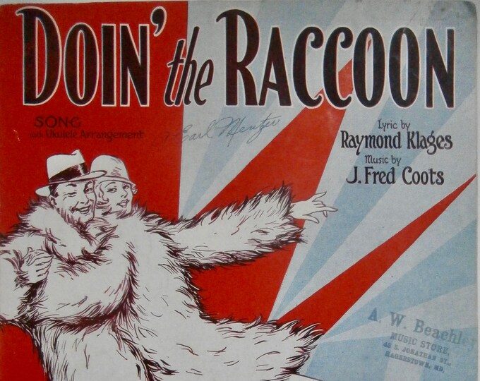 Doin' The Raccoon   1928      Raymond Klages  J. Fred Coots    Sheet Music