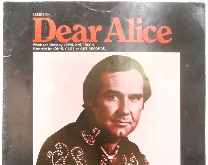 Dear Alice   1977   Johnny Lee   Lewis Anderson     Country Sheet Music