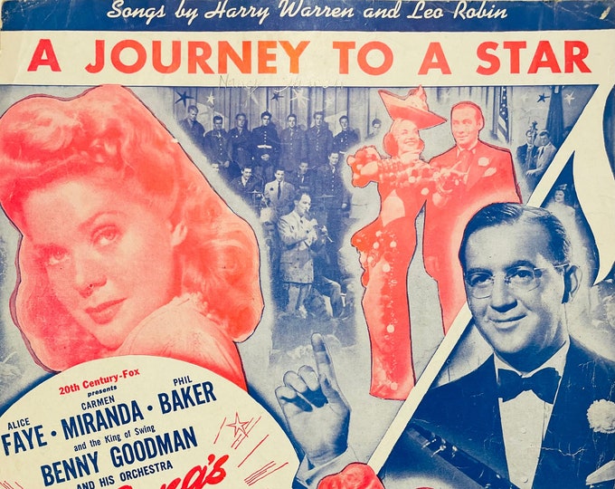 Journey To A Star, A   1943   Movie Actors -    Alice Faye, Carman Miranda, Benny Goodman In The Gangs All Here   Harry Warren  Leo Robin