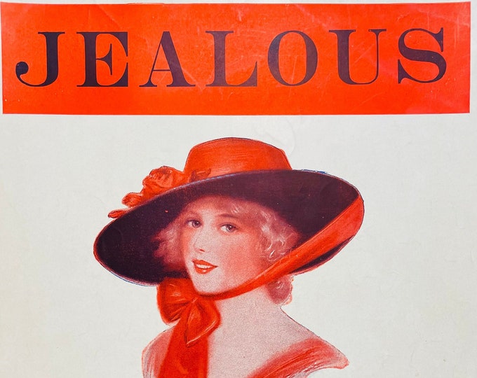 Jealous   1929   Artwork      Tommie Malie  Dick Finch    Sheet Music