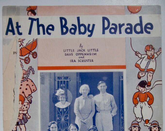 At The Baby Parade   1932   Mr. & Mrs. Eddie Cantor And Family   Little Jack Little     Dave Oppenheim      Sheet Music