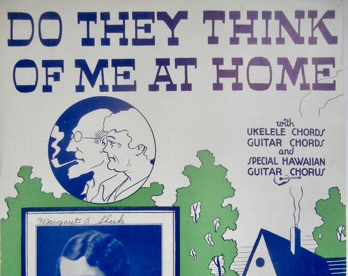 Do They Think Of Me At Home   1935   Aunt Grace On WCFL - Chicago   Traditional      Sheet Music