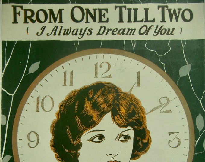 From One Till Two (I Always Dream Of You)   1924      Larry Bard  Joe Hoover    Sheet Music
