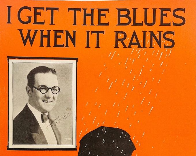 I Get The Blues When It Rains   1929      Marcy Klauber  Harry Stoddard    Sheet Music