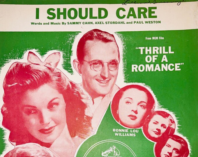 I Should Care   1944   Ester Williams, Van Johnson, Tommy Dorsey In Thrill of a Romance   Sammy Kahn  Axel Stordahl   Movie Sheet Music