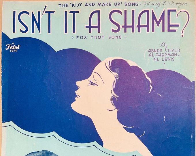 Isn't It A Shame?   1934   Artwork - Photo -    Guy Lombardo   Abner Silver  Al Sherman    Sheet Music