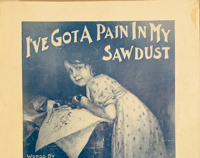 I've Got A Pain In My Sawdust   1920      Henry C. Warner  Herman Avery Wade    Vintage Sheet Music