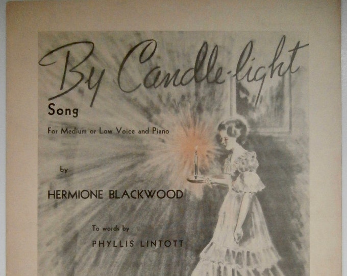 By Candle-Light   1938      Phyllis Lintott  Hermione Blackwood    Sheet Music