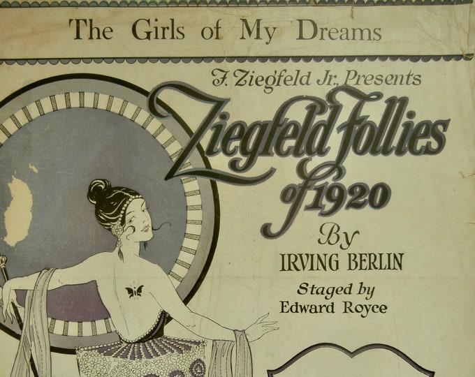 Girls Of My Dreams, The   1920   Ziegfeld Follies Of 1920   Irving Berlin     Stage Production Sheet Music