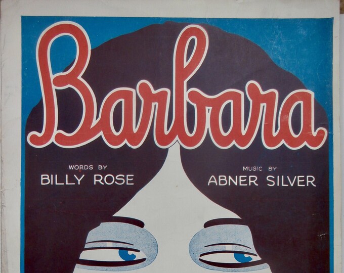 Barbara   1927      Billy Rose  Abner Silver    Sheet Music