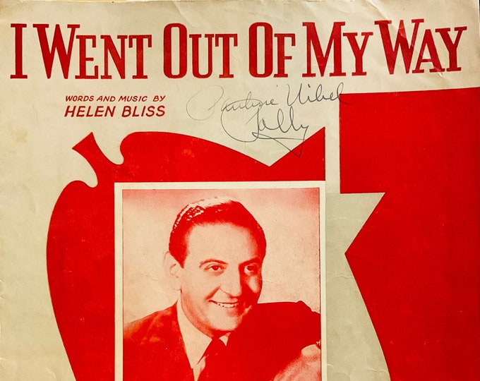 I Went Out Of My Way   1941   Guy Lombardo   Helen Bliss      Sheet Music