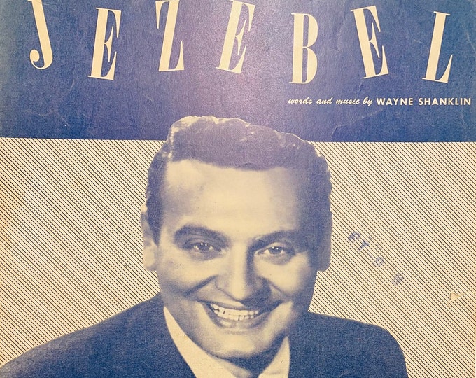 Jezebel   1951   Photo -    Frankie Laine   Wayne Shanklin      Sheet Music