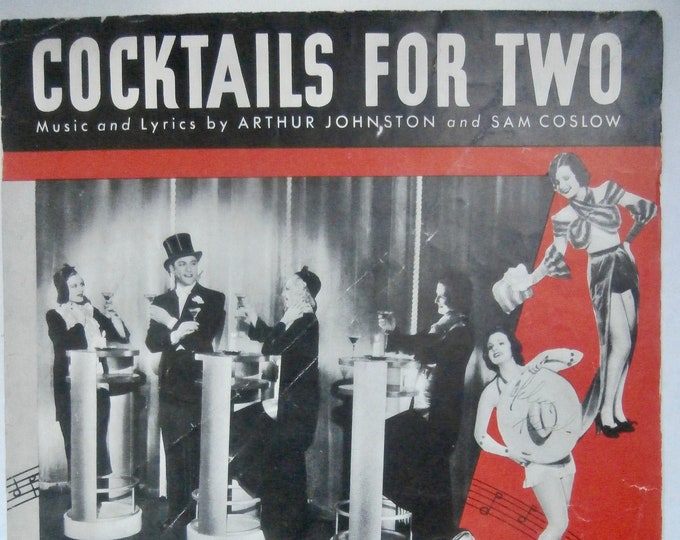 Cocktails For Two   1934   Murder At The Vanities   Arthur Johnston  Sam Coslow   Movie Sheet Music