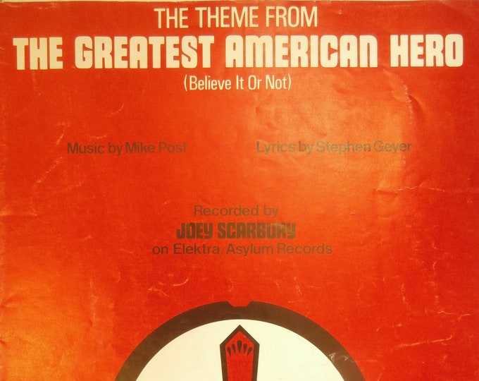 The Theme from The Greatest American Hero   1981   Theme From "The Greatest American Hero"   Mike Post  Stephen Geyer   Movie Sheet Music