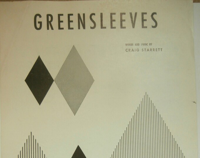 Greensleeves   1956      Craig Starrett      Sheet Music