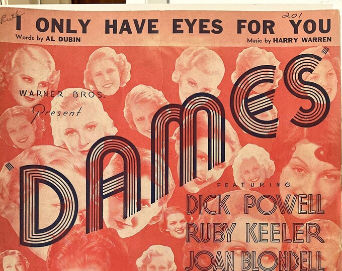 I Only Have Eyes For You   1934   Dames   Al Dubin  Harry Warren    Sheet Music