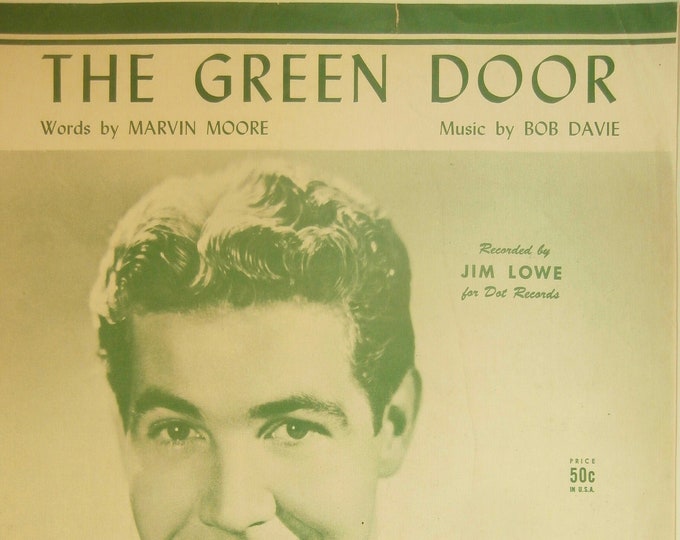 Green Door, The   1956   Jim Lowe   Marvin Moore  Bob Davie    Sheet Music