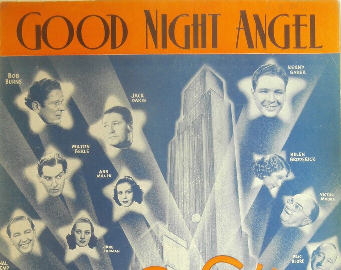Good Night Angel   1937   Milton Berle, Jane Froman In Radio City Revels   Herb Magidson  Allie Wrubel   Movie Sheet Music