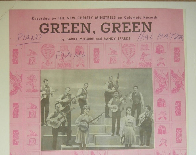 Green, Green   1963   The New Christy Minstrels   Barry McGuire  Randy Sparks    Sheet Music