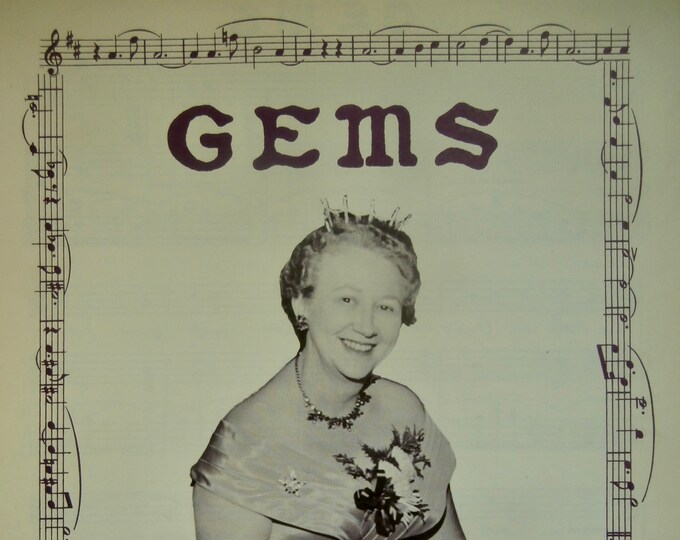 Gems   1962   Gertrude Elizabeth Mary Smith   Louis L. Buzzell      Sheet Music