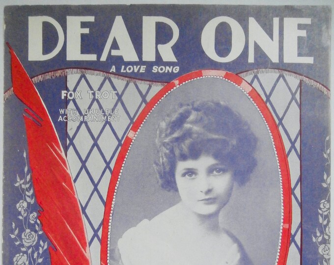 Dear One   1924      Joe Burke  Cy Richardson    Sheet Music