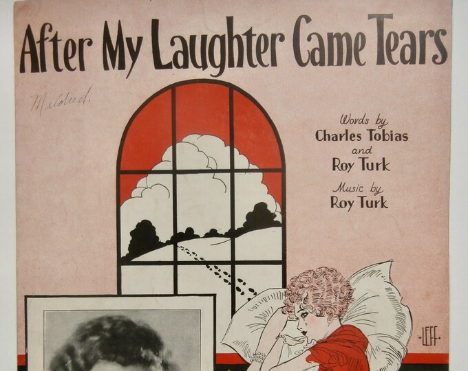 After My Laughter Came Tears   1928   Billy E. Stout   Charles Tobias  Roy Turk    Sheet Music
