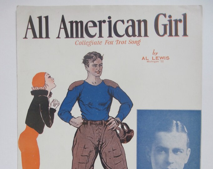 All American Girl   1932   Milton Slosser   Al Lewis      Sheet Music