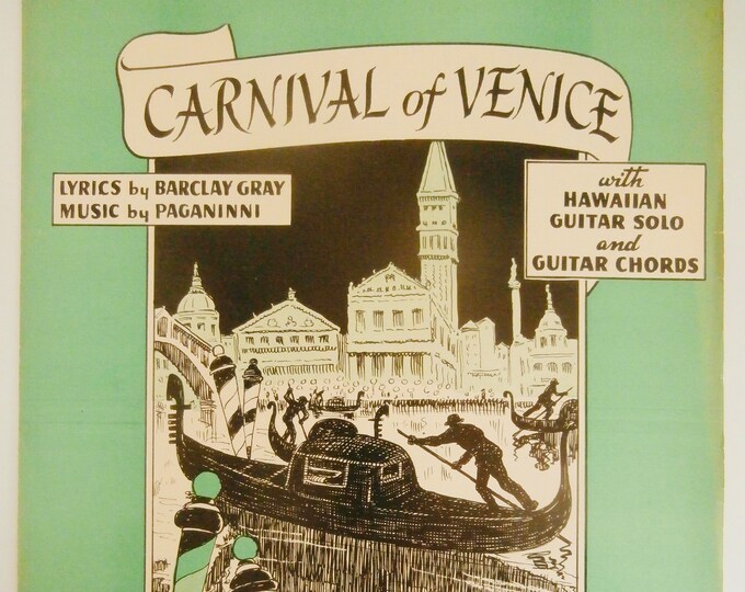 Carnival Of Venice   1940      Barclay Gray  Paganinni    Sheet Music