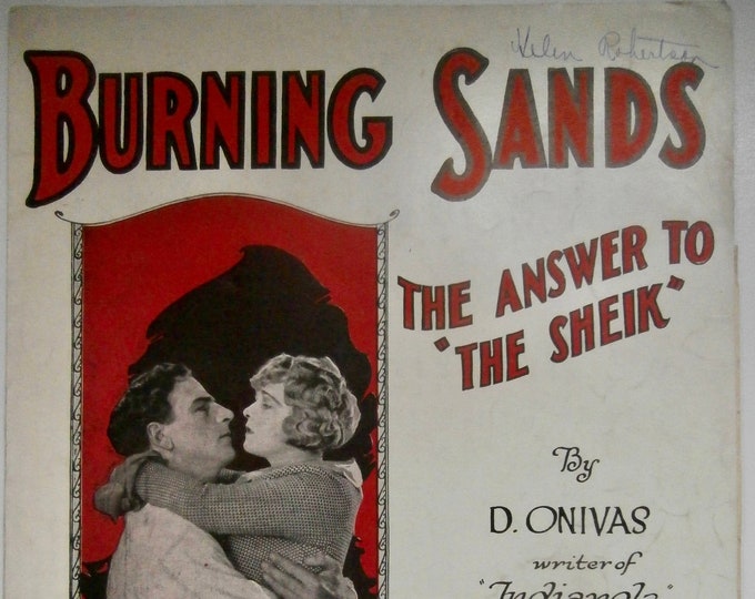 Burning Sands   1922      D. Onivas      Sheet Music