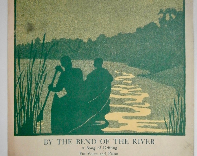 By The Bend Of The River   1927      Bernard Haig    Clara Edwards    Sheet Music