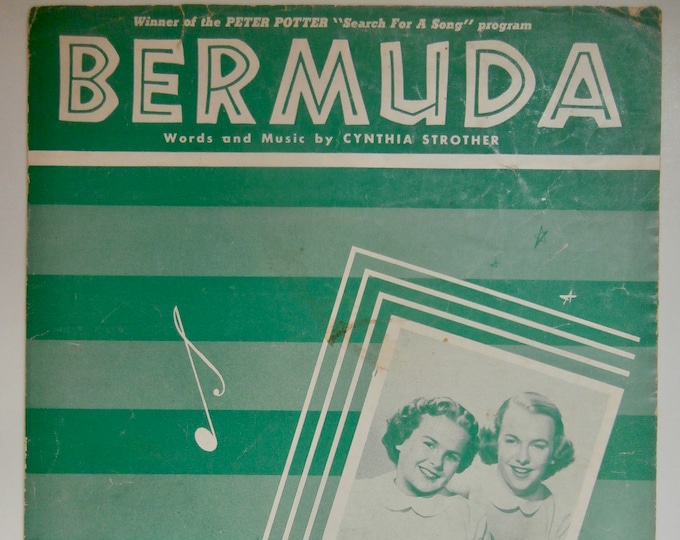 Bermuda   1951   The Bell Sisters   Cynthia Strother      Sheet Music