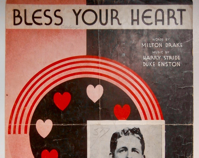 Bless Your Heart   1933   Rudy Vallee   Milton Drake  Harry Stride    Sheet Music