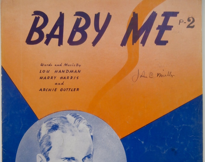 Baby Me   1939   Sammy Kaye   Lou Handman  Harry Harris   Big Band Sheet Music