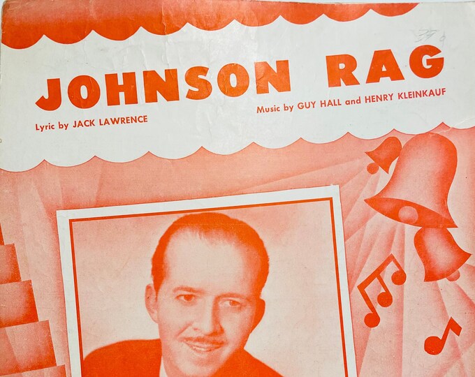 Johnson Rag   1917   Photo -    Jack Teter   Jack Lawrence    Guy Hall    Sheet Music
