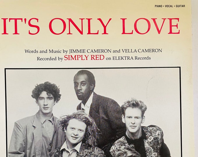 It's Only Love   1978   Photo -    Simply Red   Jimmie Cameron  Vella Cameron   Current Sheet Music