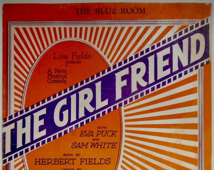 Blue Room, The   1926   The Girl Friend   Lorenz Hart  Richard Rodgers    Sheet Music