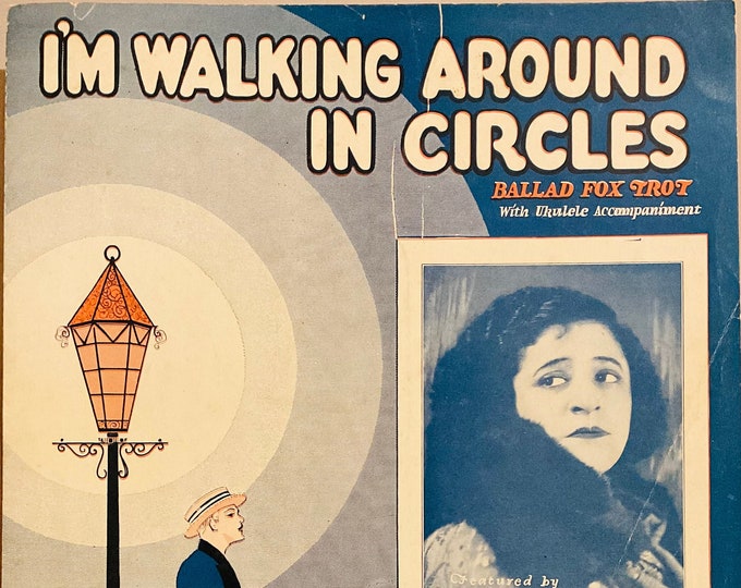 I'm Walking Around In Circles   1926   Dorothy Francesco   Lewis and Young  Fred Phillips    Sheet Music