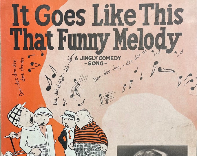 It Goes Like This That Funny Melody   1928   Artwork - Photo -    Larry Rich   Irving Caesar  Cliff Friend    Sheet Music