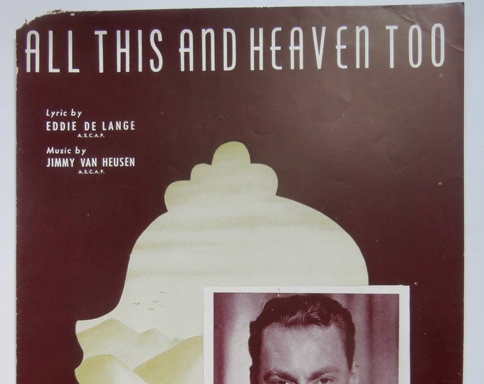 All This And Heaven Too   1939   Woody Herman   Eddie DeLange  Jimmy Van Heusen    Sheet Music