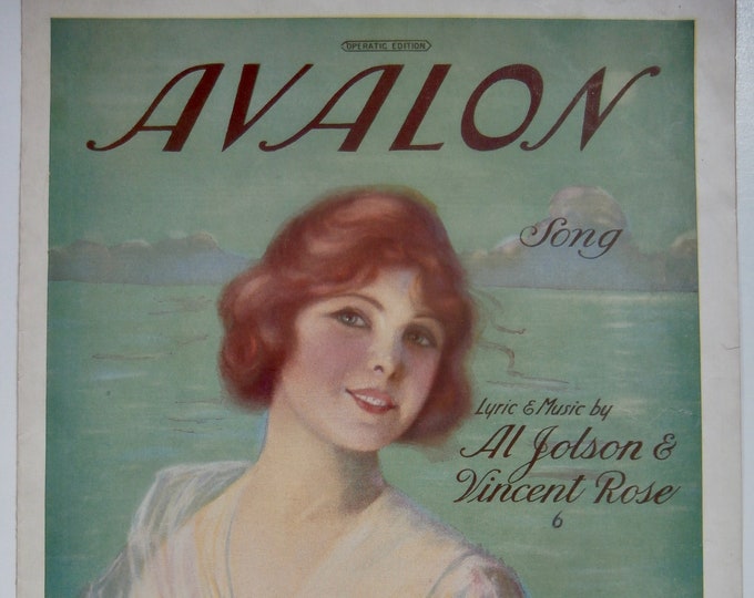 Avalon   1920      Al Jolson    Vincent Rose    Sheet Music