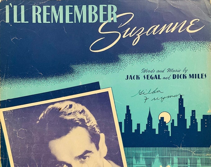 I'll Remember Suzanne   1944   Gene Krupa   Jack Segal  Dick Miles    Sheet Music