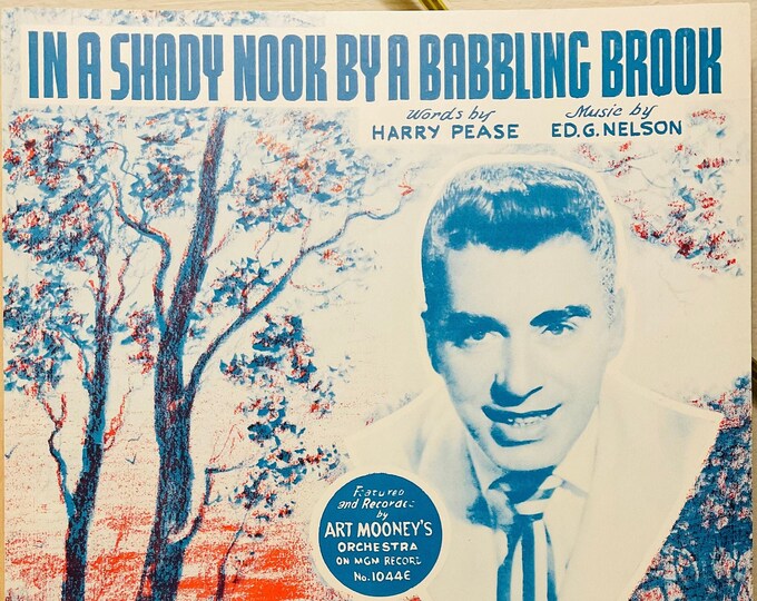 In A Shady Nook By A Babbling Brook   1927   Art Mooney   Harry Pease  Ed G. Nelson    Sheet Music