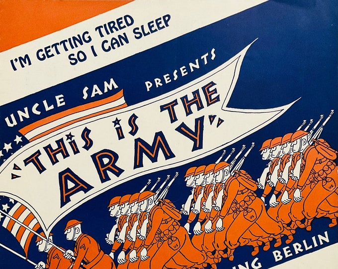 I'm Getting Tired So I Can Sleep   1942   This Is The Army   Irving Berlin      Sheet Music