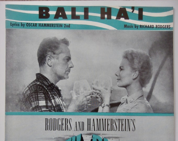 Bali Ha'i   1949   Rossano Brazza, Mitzi Gatnor In South Pacific   Richard Rodgers  Oscar Hammerstein 2nd   Stage Production Sheet Music