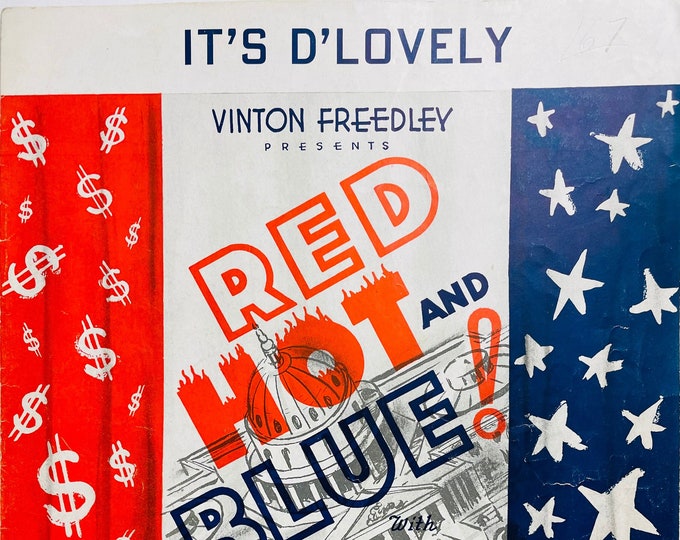 It's D'lovely   1936   Stage Production -    Red Hot And Blue!   Cole Porter      Sheet Music