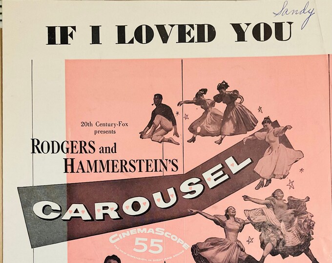 If I Loved You   1945   Carousel   Richard Rodgers  Oscar Hammerstein 2nd    Sheet Music