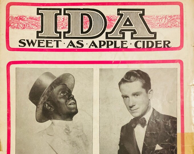 Ida Sweet As Apple Cider   1920      Eddie Leonard      Sheet Music